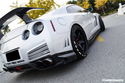 Labio difusor trasero estilo VA para Nissan GTR R35 DBA Carbonado 2012-2016