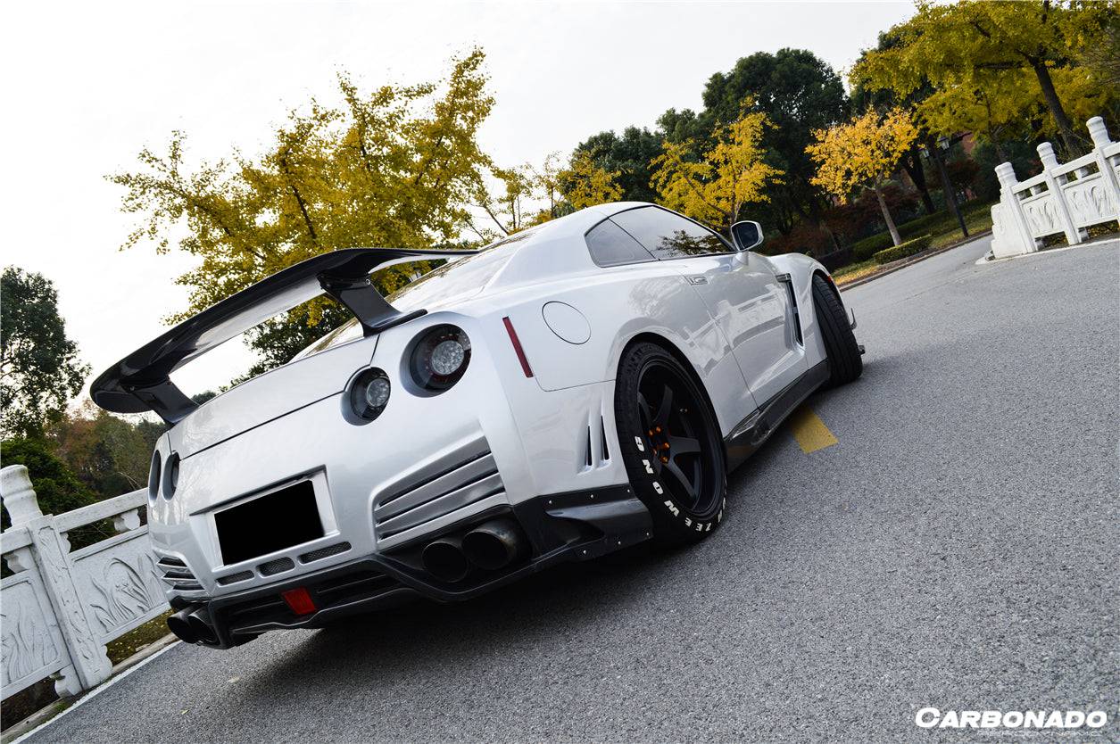 Labio difusor trasero estilo VA para Nissan GTR R35 DBA Carbonado 2012-2016