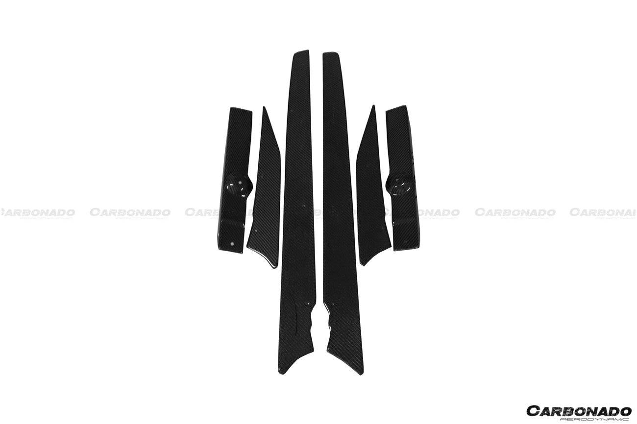 Carbonado 2012-2023 Nissan GTR R35 DBA  EBA VA Style Rear Diffuser Canards