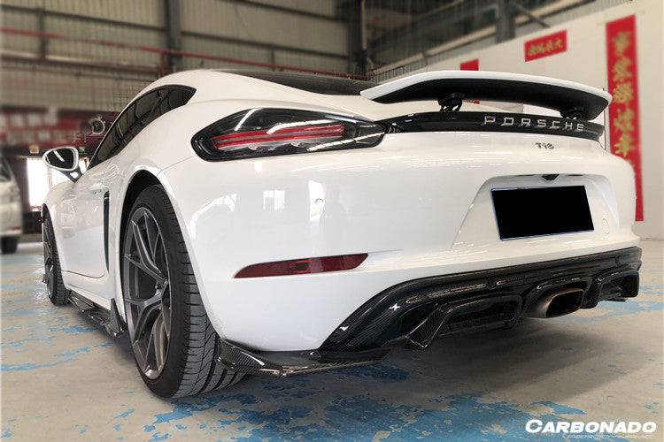 Carbonado 2017-2025 Porsche 718 Cayman Boxster AM Style Carbon Fiber Side Skirts