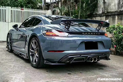 Carbonado 2017-2025 Porsche 718 Cayman Boxster AM Style Carbon Fiber Side Skirts