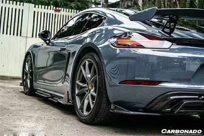 Carbonado 2017-2025 Porsche 718 Cayman Boxster AM Style Carbon Fiber Side Skirts