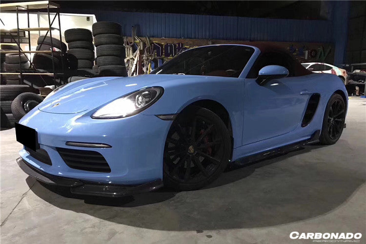 Carbonado 2017-2025 Porsche 718 Cayman Boxster AM Style Carbon Fiber Side Skirts