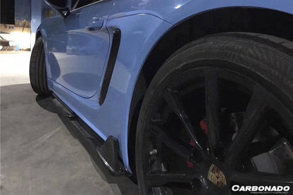 Carbonado 2017-2025 Porsche 718 Cayman Boxster AM Style Carbon Fiber Side Skirts