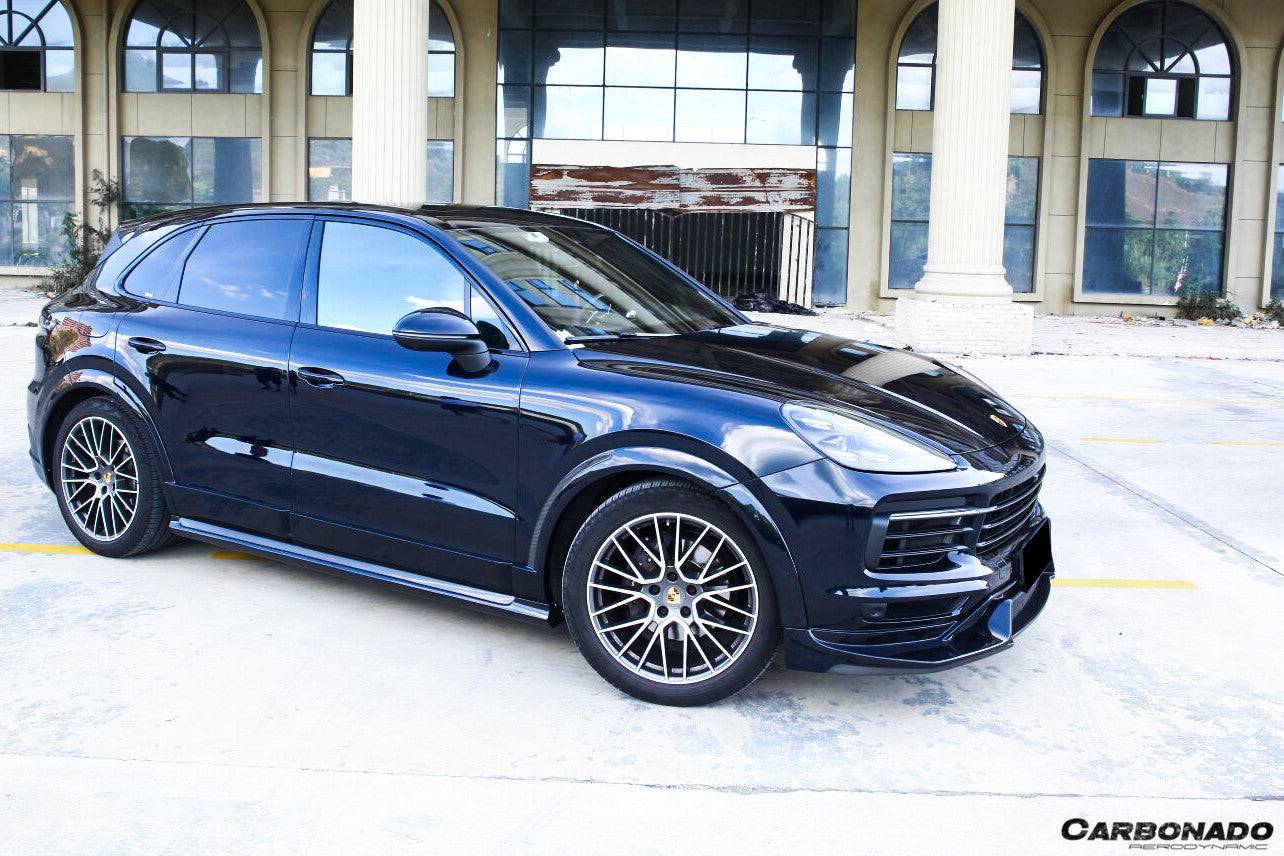 Faldones laterales estilo OD para Porsche 9Y0.1 Cayenne S E-Hybrid Carbonado 2018-2023