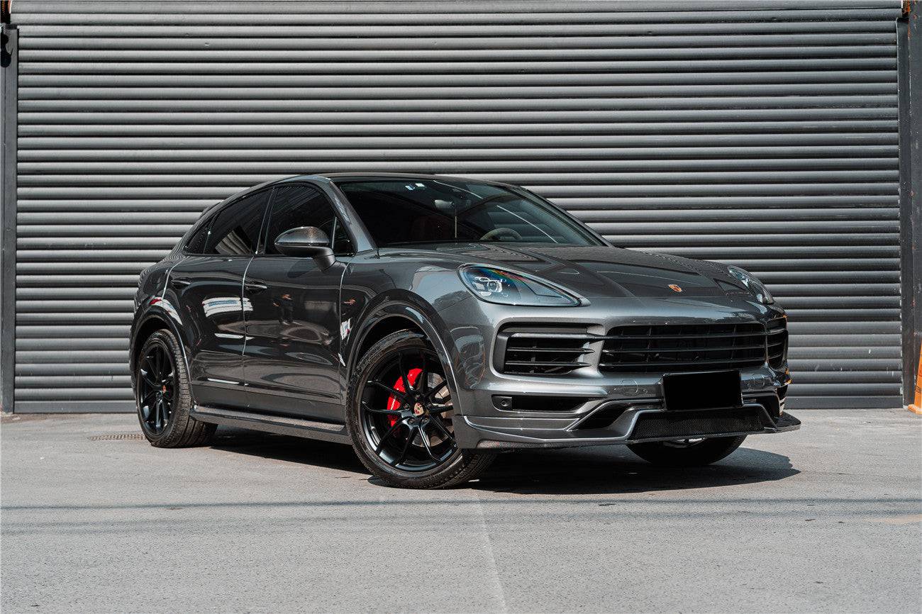 Faldones laterales estilo OD para Porsche 9Y0.1 Cayenne S E-Hybrid Carbonado 2018-2023