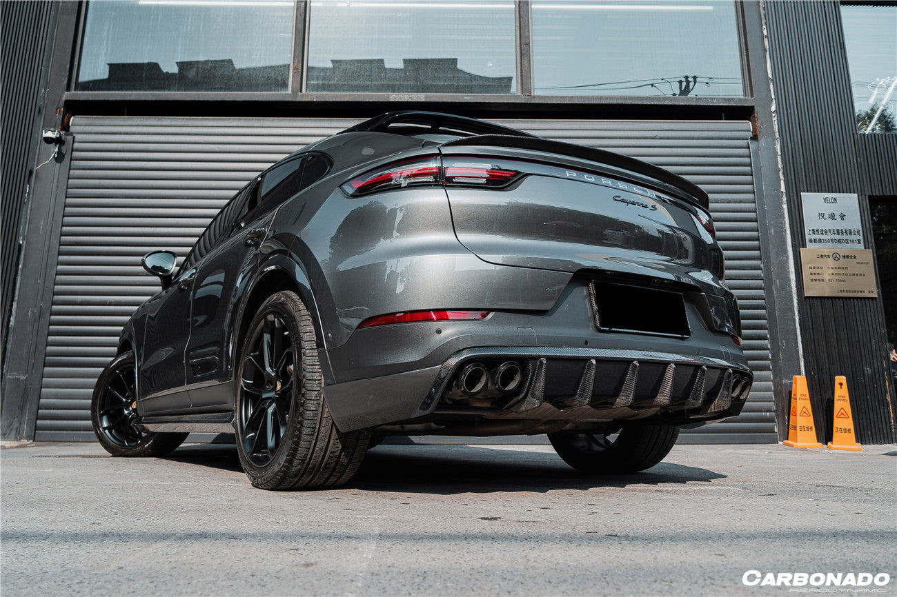 Faldones laterales estilo OD para Porsche 9Y0.1 Cayenne S E-Hybrid Carbonado 2018-2023