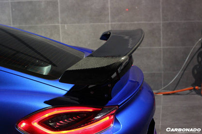 Alerón de maletero estilo Porsche 981 Cayman TA Carbonado 2012-2016