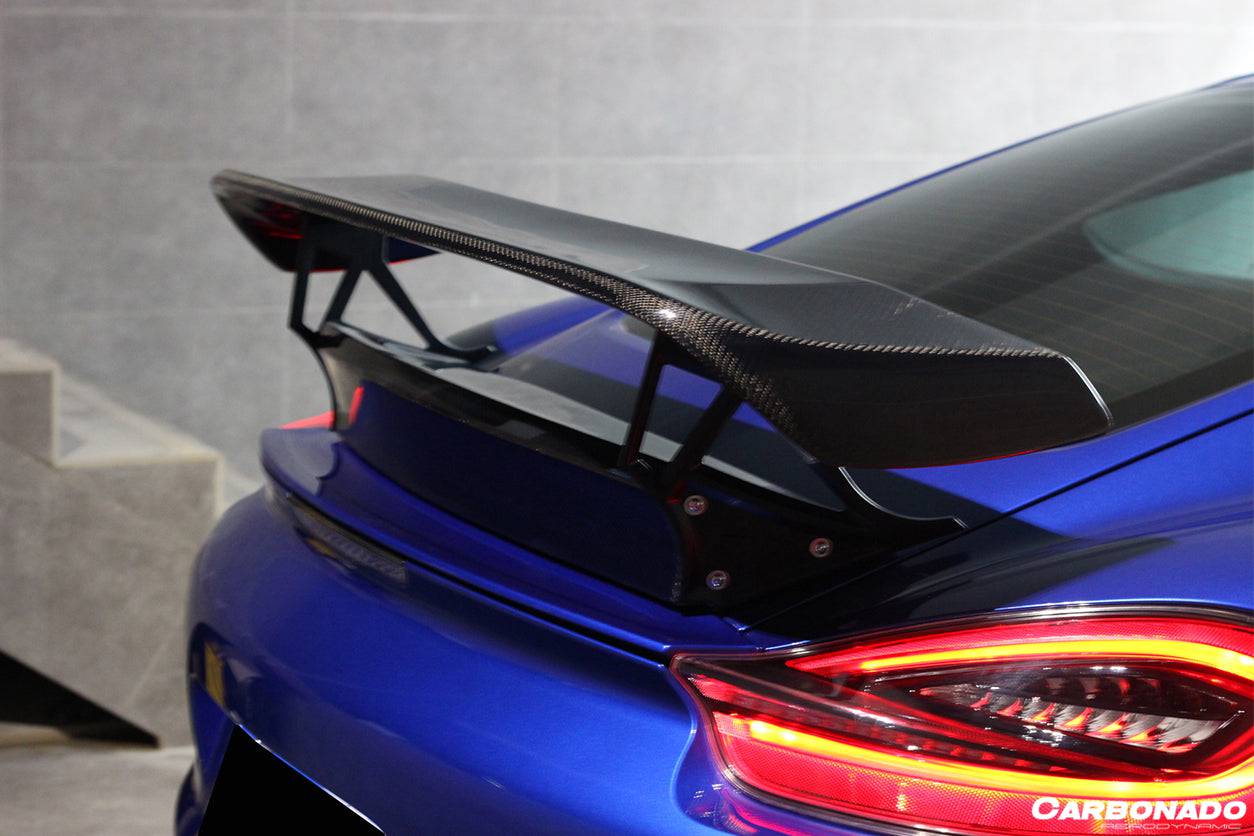 Alerón de maletero estilo Porsche 981 Cayman TA Carbonado 2012-2016