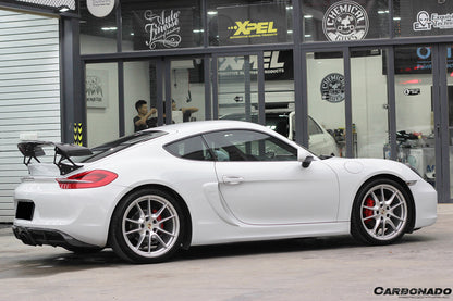 Alerón de maletero estilo Porsche 981 Cayman TA Carbonado 2012-2016
