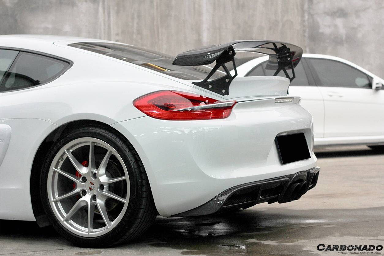 Alerón de maletero estilo Porsche 981 Cayman TA Carbonado 2012-2016