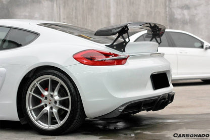 Alerón de maletero estilo Porsche 981 Cayman TA Carbonado 2012-2016
