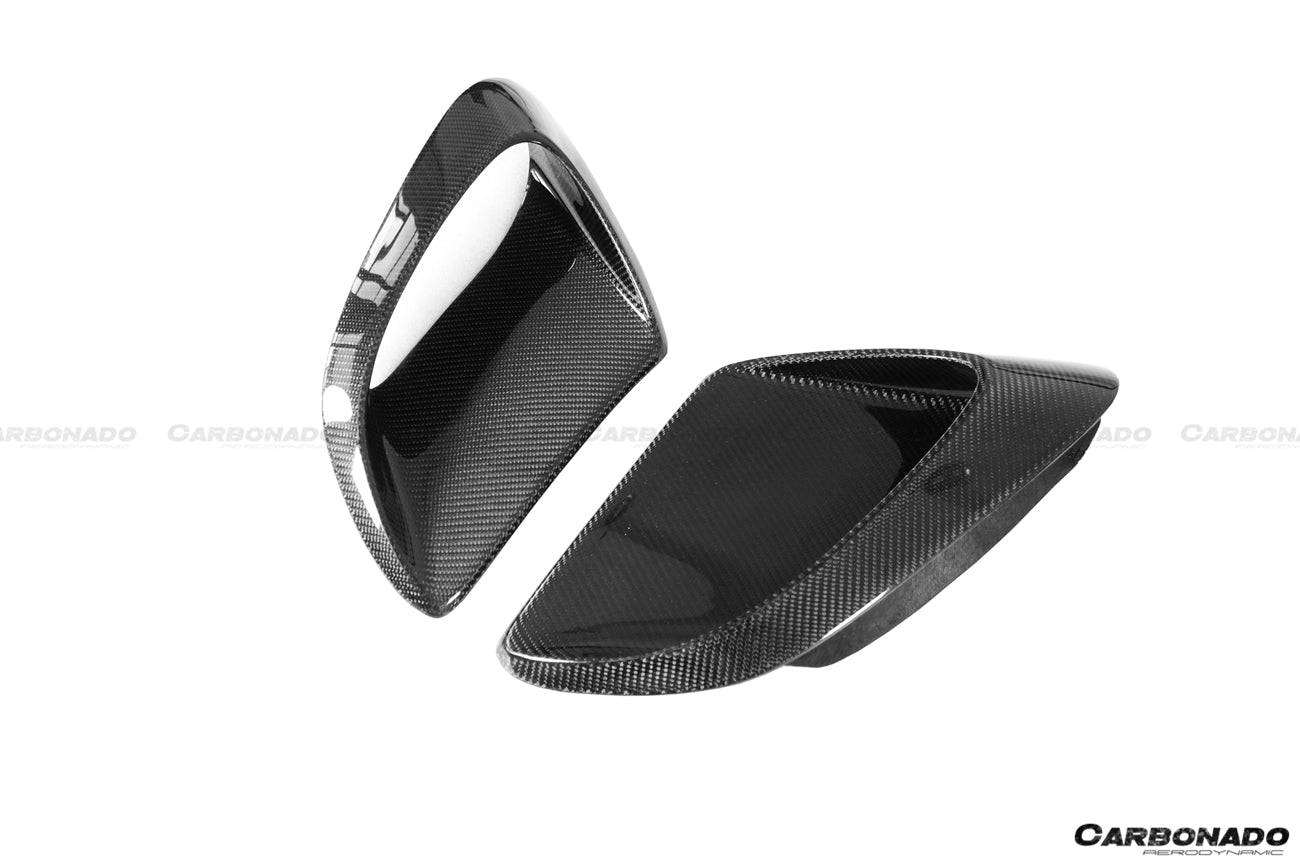 Entradas de aire laterales de fibra de carbono estilo Porsche 911 991 Turbo S GT2RS Carbonado 2013-2019