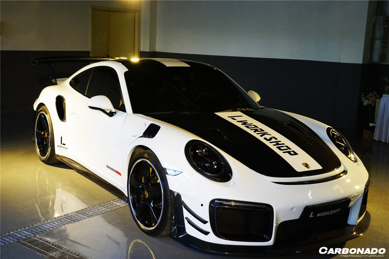 Carbonado 2013-2019 Porsche 991 Turbo    S GT2RS Style Front Bumper and Fender