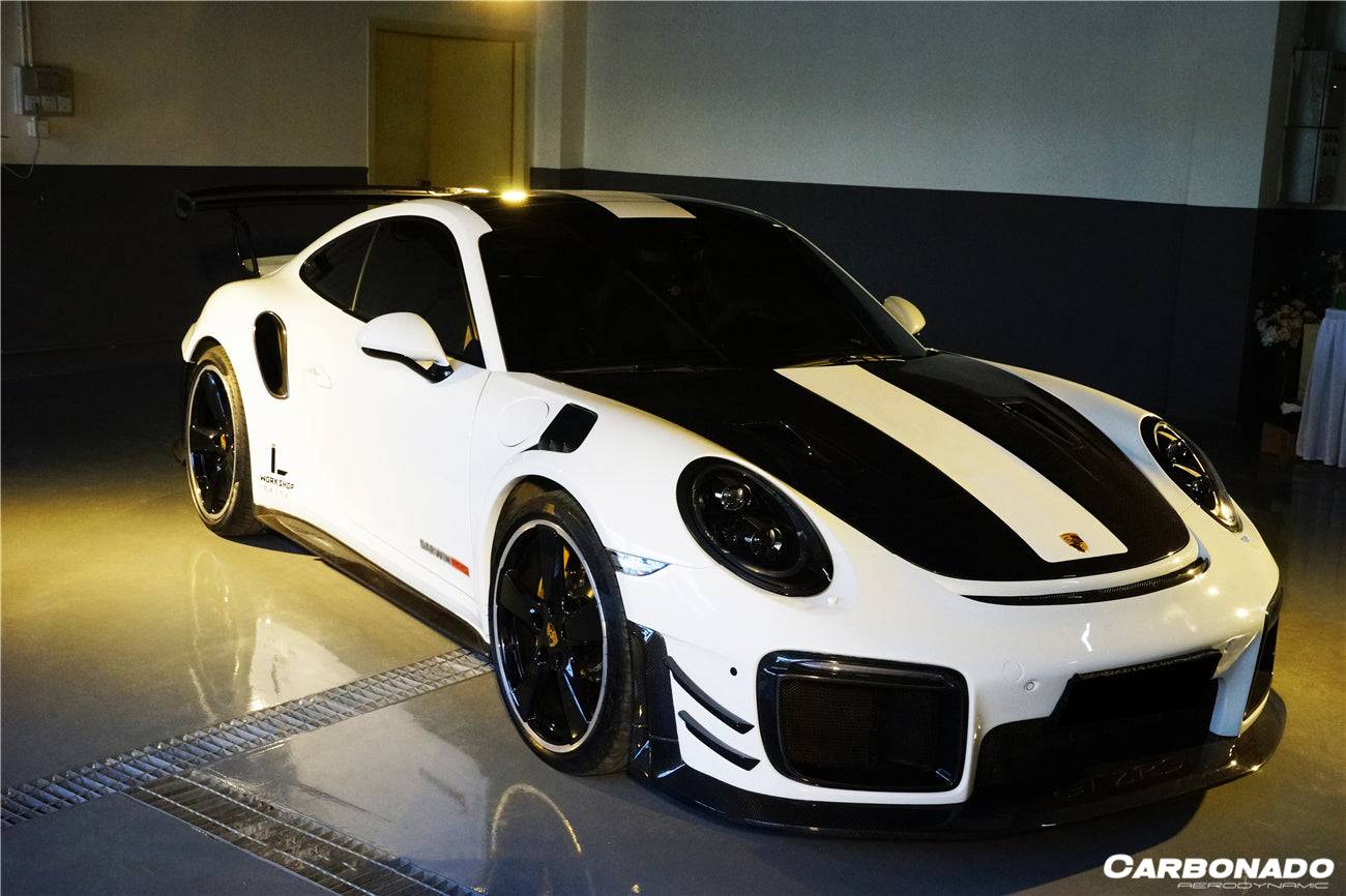 Carbonado 2013-2019 Porsche 911 991-2 Turbo S OEM Style Carbon Fiber Quarter Panel Side Scoops
