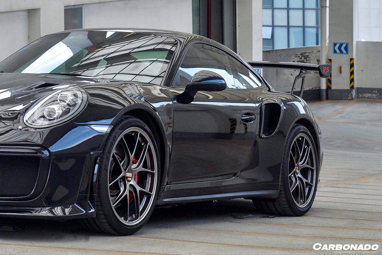 Entradas de aire laterales de fibra de carbono estilo Porsche 911 991 Turbo S GT2RS Carbonado 2013-2019