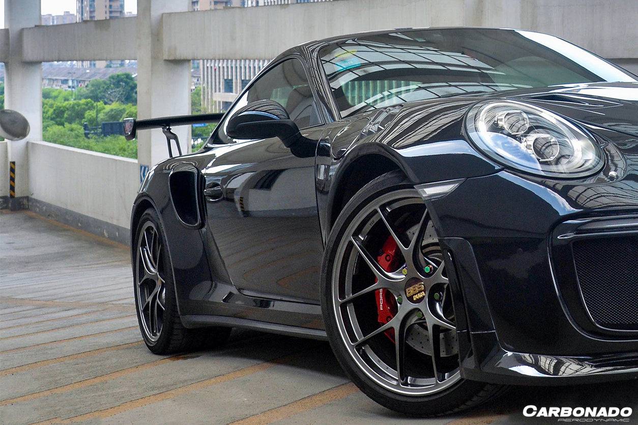 Entradas de aire laterales de fibra de carbono estilo Porsche 911 991 Turbo S GT2RS Carbonado 2013-2019
