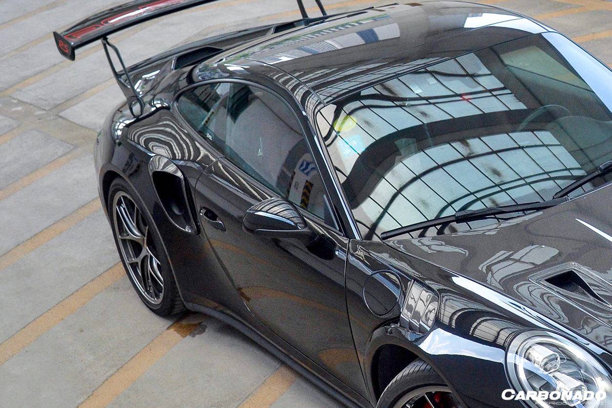 Entradas de aire laterales de fibra de carbono estilo Porsche 911 991 Turbo S GT2RS Carbonado 2013-2019