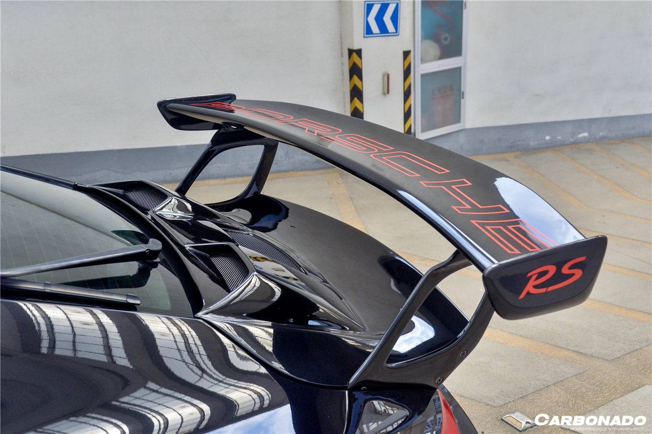 Alerón de maletero estilo Porsche 911 991 Turbo S GT2RS Carbonado 2013-2019