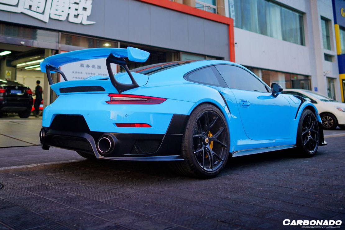 Alerón de maletero estilo Porsche 911 991 Turbo S GT2RS Carbonado 2013-2019