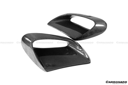 Entradas de aire laterales de fibra de carbono estilo Porsche 911 991 Turbo S GT2RS Carbonado 2013-2019