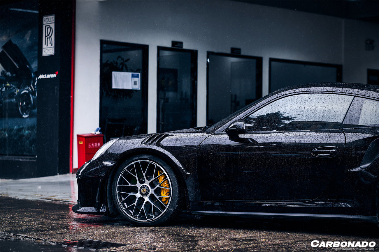 Carbonado 2013-2019 Porsche 991 Turbo    S GT2RS Style Front Bumper and Fender