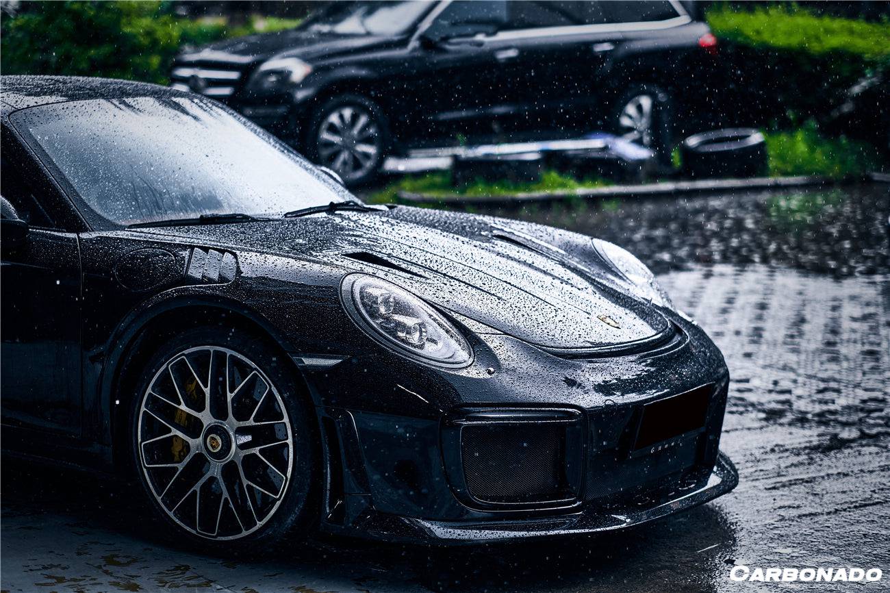 Carbonado 2013-2019 Porsche 991 Turbo    S GT2RS Style Front Bumper and Fender
