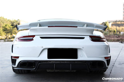 Carbonado 2016-2019 Porsche 911 991.2 Turbo s TP Style Rear Bumper