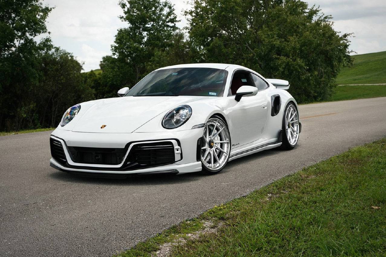 Carbonado 2020-2023 Porsche 911 992 TurboS TA Style DRY Carbon Fiber Quarter Panel Side Scoops
