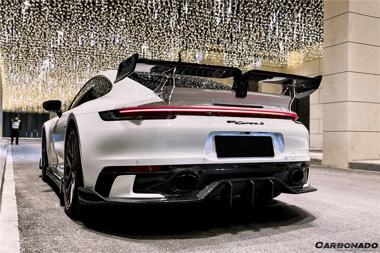 Carbonado 2019-2023 Porsche 911 992 Carrera S 4 4S TA Style Autoclave Carbon Fiber Trunk Spoiler Wing