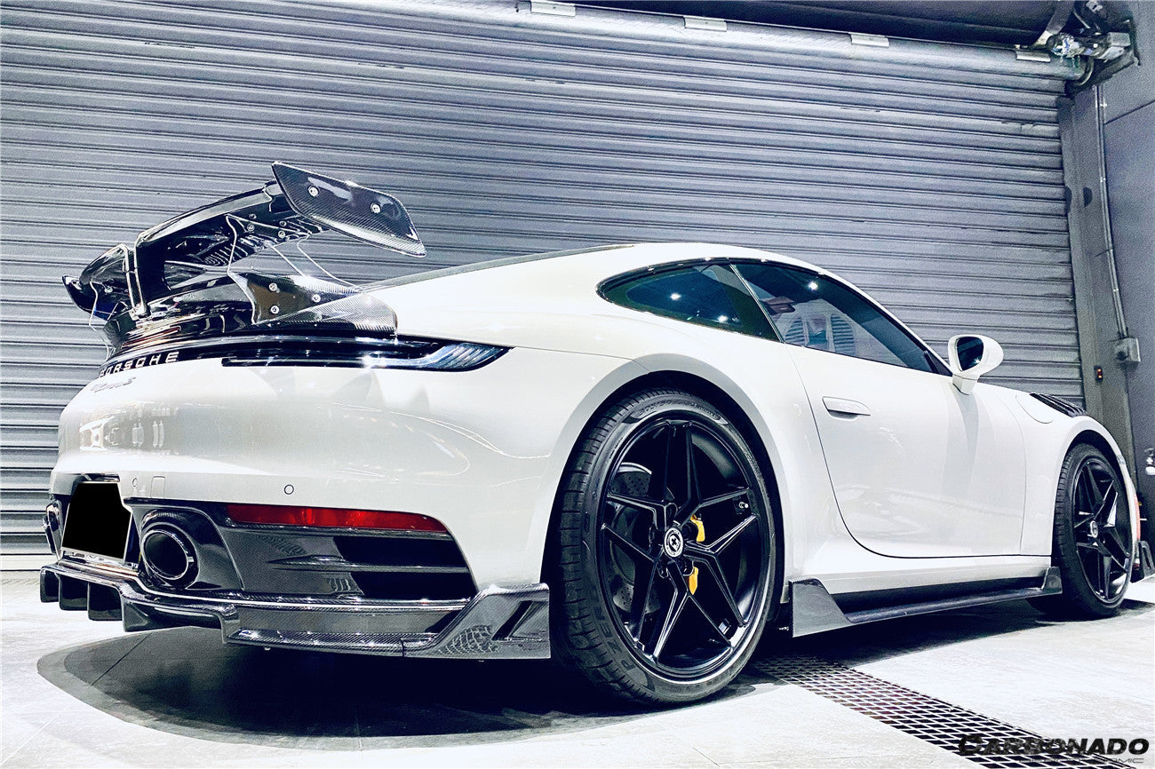 Carbonado 2019-2023 Porsche 911 992 Carrera S 4 4S TA Style Autoclave Carbon Fiber Trunk Spoiler Wing
