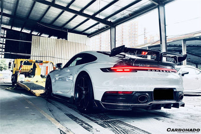 Carbonado 2019-2023 Porsche 911 992 Carrera S 4 4S TA Style Autoclave Carbon Fiber Trunk Spoiler Wing