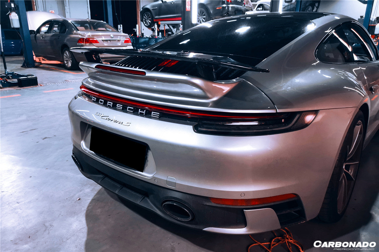 Carbonado 2019-2023 Porsche 911 992 Carrera  S  4  4S  Cabriolet Turbo Style Trunk Spoiler
