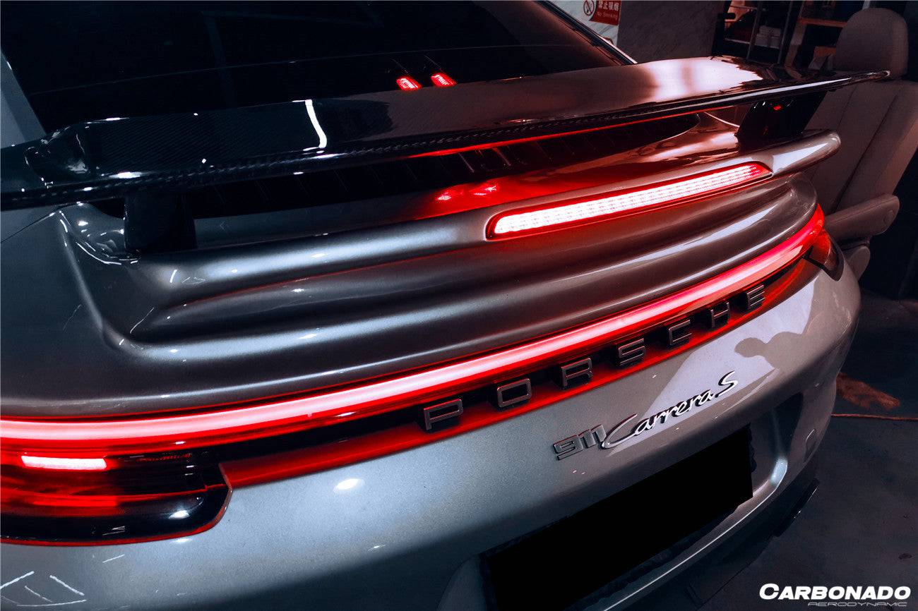 Carbonado 2019-2023 Porsche 911 992 Carrera  S  4  4S  Cabriolet Turbo Style Trunk Spoiler