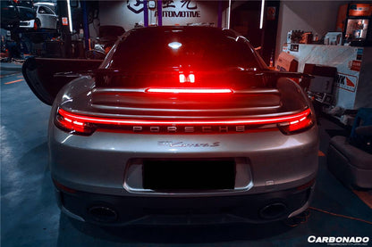 Carbonado 2019-2023 Porsche 911 992 Carrera  S  4  4S  Cabriolet Turbo Style Trunk Spoiler