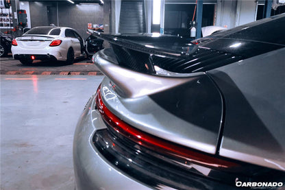Carbonado 2019-2023 Porsche 911 992 Carrera  S  4  4S  Cabriolet Turbo Style Trunk Spoiler