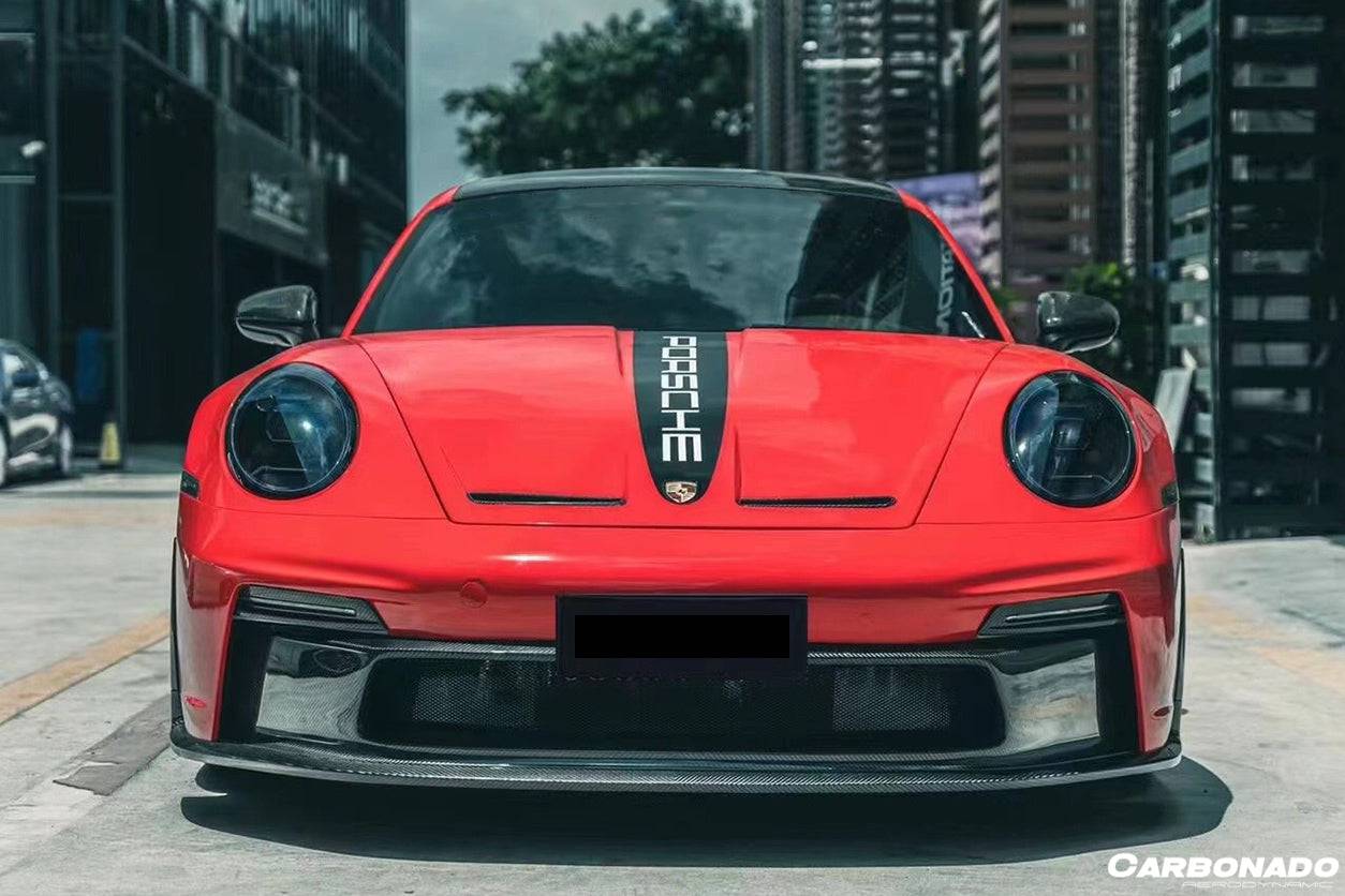 Carbonado 2019-2024 Porsche 911 992 Carrera & S & 4 & 4S & Targa & Turbo S GT3 Style Hood