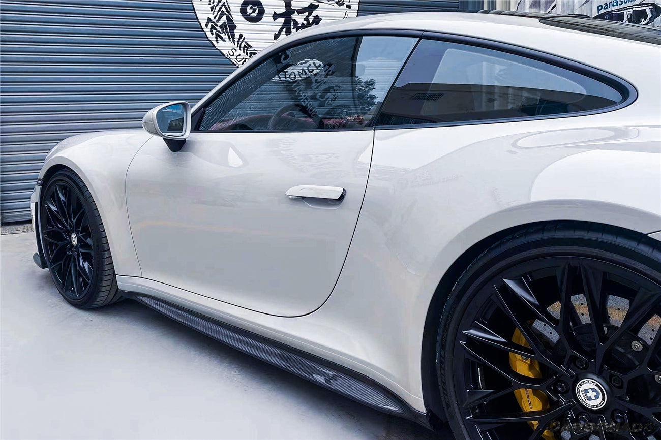 Carbonado 2019-2024 Porsche 911 992 Carrera& S    4    4S    Targa   Cabriolet GT3 Style Side Skirts