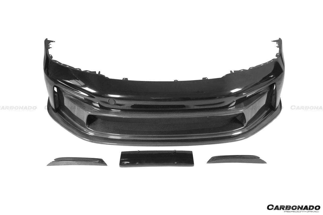 Carbonado 2019-2024 Porsche 911 992 Carrera S 4 4S Targa Cabriolet GT3 estilo parachoques delantero