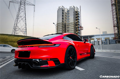 Carbonado 2019-2023 Porsche 911 992 Carrera  S  4  4S  Targa  Cabriolet WP Style Dry Carbon Fiber Side Skirts