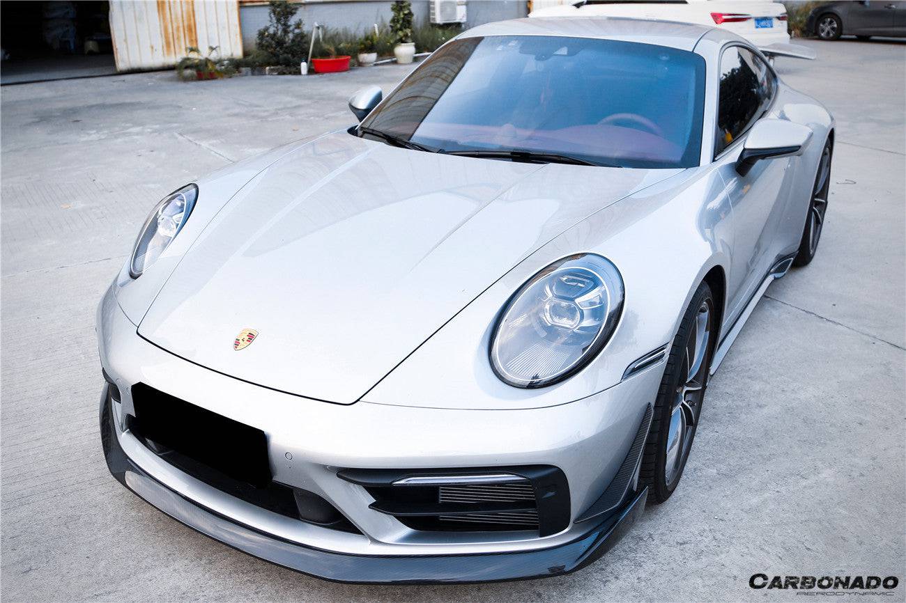 Carbonado 2019-2023 Porsche 911 992 Carrera  S  4  4S  Targa  Cabriolet WP Style Dry Carbon Fiber Side Skirts