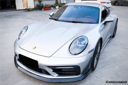 Carbonado 2019-2023 Porsche 911 992 Carrera  S  4  4S  Targa  Cabriolet WP Style Dry Carbon Fiber Side Skirts