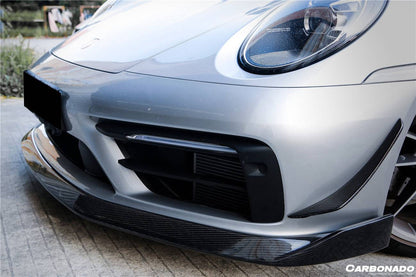 Carbonado 2019-2023 Porsche 911 992 Carrera    Targa Sport Design Bumper WP Style Dry Carbon Fiber Front Lip