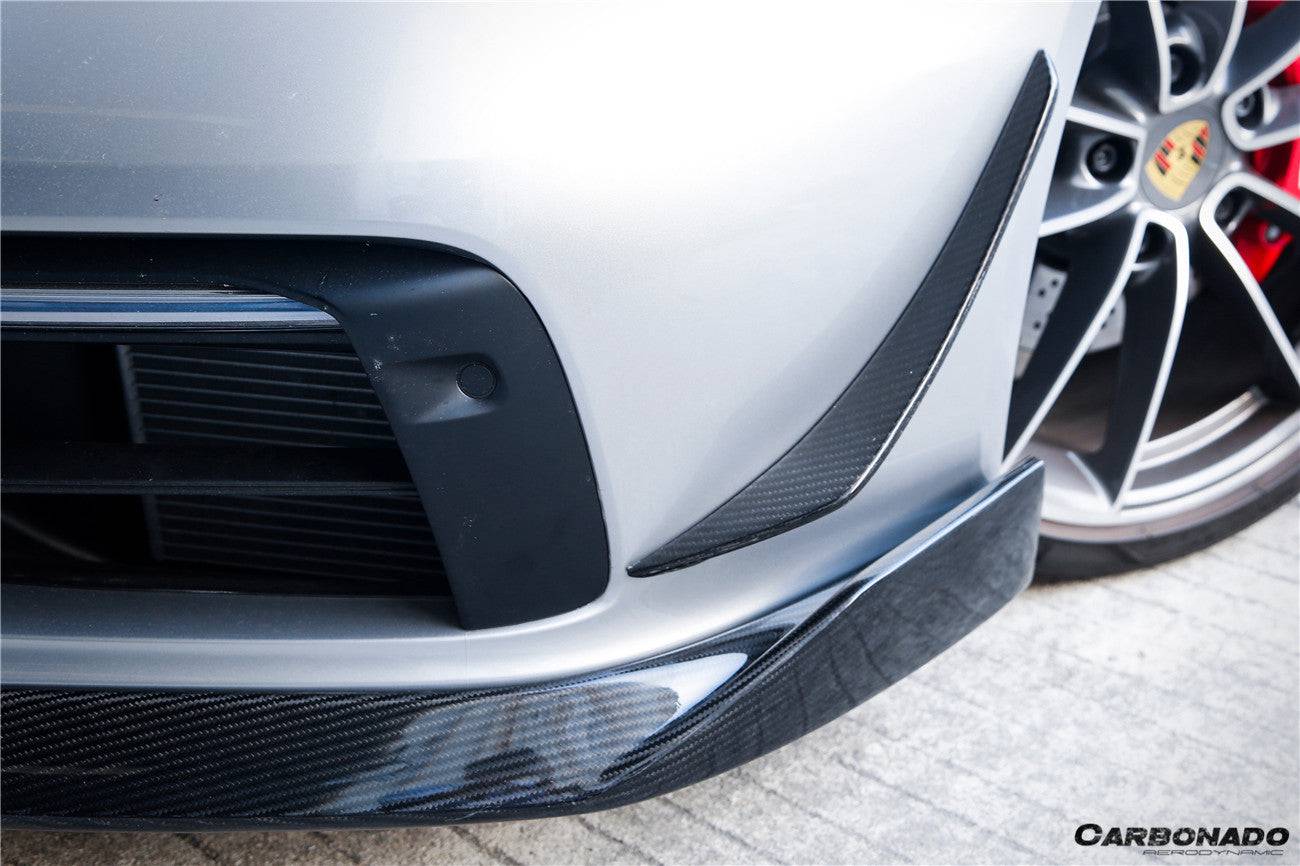 Carbonado 2019-2023 Porsche 911 992 Carrera    Targa Sport Design WP Style Dry Carbon Fiber Bumper Canards