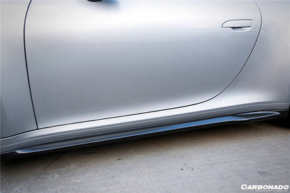 Carbonado 2019-2023 Porsche 911 992 Carrera  S  4  4S  Targa  Cabriolet WP Style Dry Carbon Fiber Side Skirts