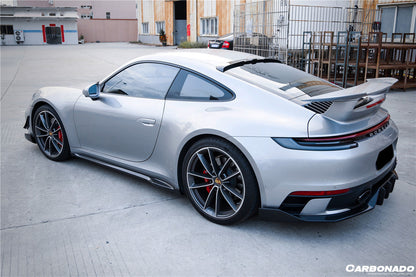 Carbonado 2019-2023 Porsche 911 992 Carrera  S  4  4S  Targa  Cabriolet WP Style Dry Carbon Fiber Side Skirts