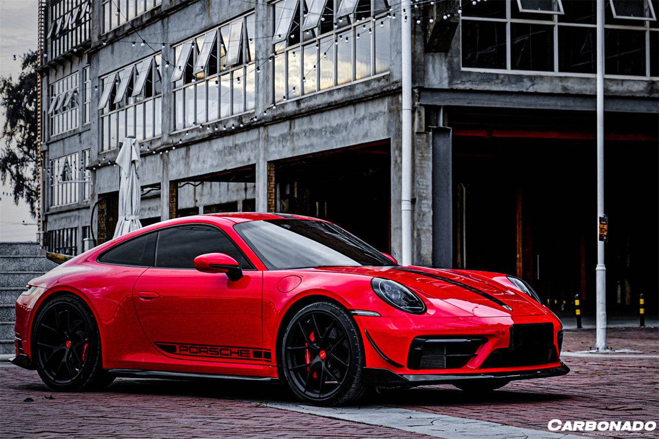 Carbonado 2019-2023 Porsche 911 992 Carrera  S  4  4S  Targa  Cabriolet WP Style Dry Carbon Fiber Side Skirts