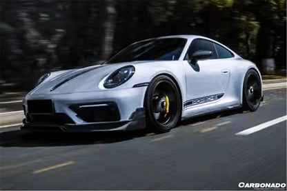 Carbonado 2019-2023 Porsche 911 992 Carrera    Targa Sport Design Bumper WP Style Dry Carbon Fiber Front Lip
