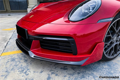 Carbonado 2019-2023 Porsche 911 992 Carrera  Targa  S  4  4S WP Style Dry Carbon Front Lip