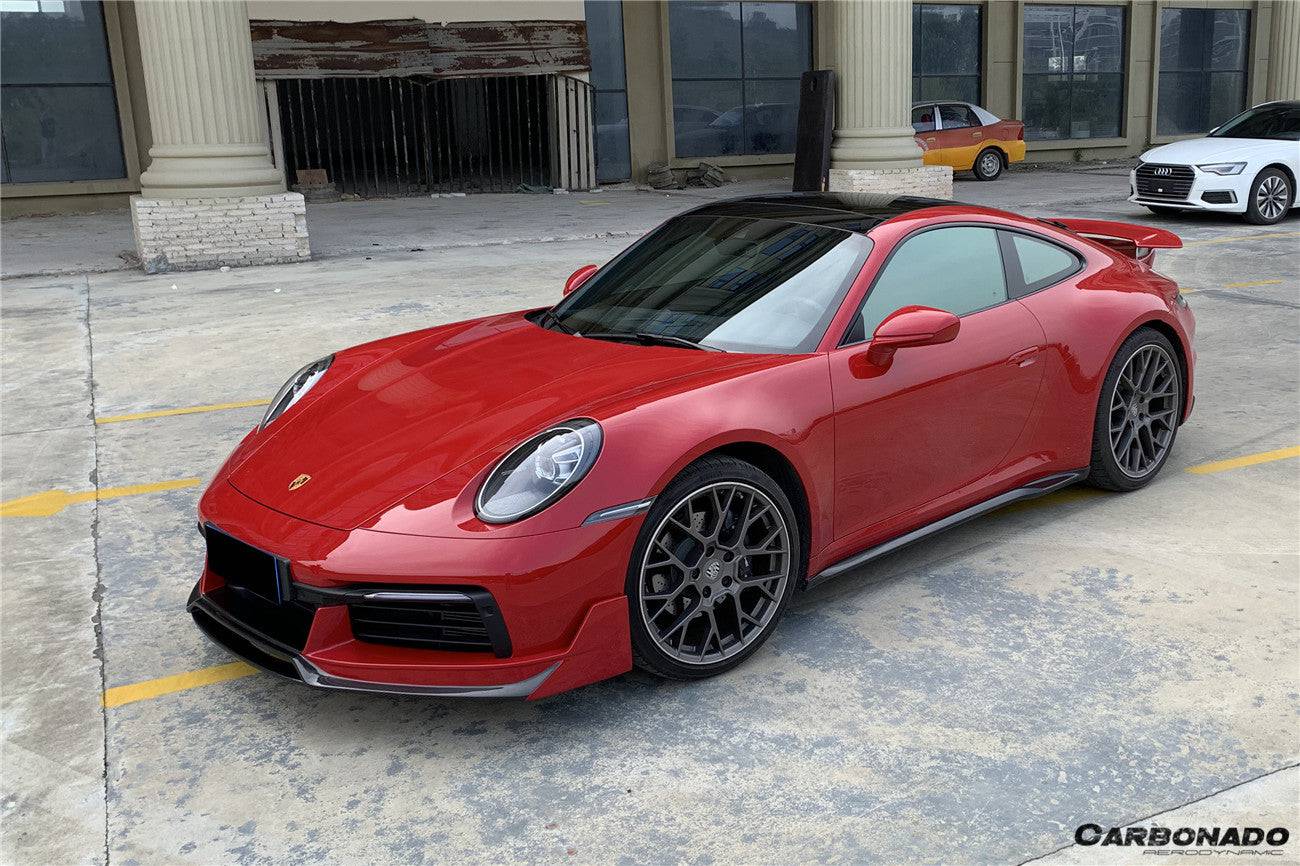 Carbonado 2019-2023 Porsche 911 992 Carrera  S  4  4S  Targa  Cabriolet WP Style Dry Carbon Fiber Side Skirts
